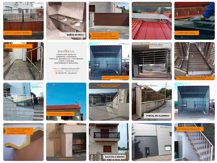 Redes sociales Sisanmetal en Ribadumia